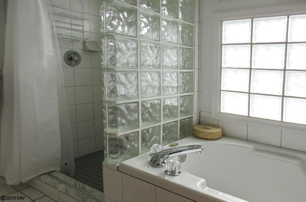 Master Bath has separate shower and tub