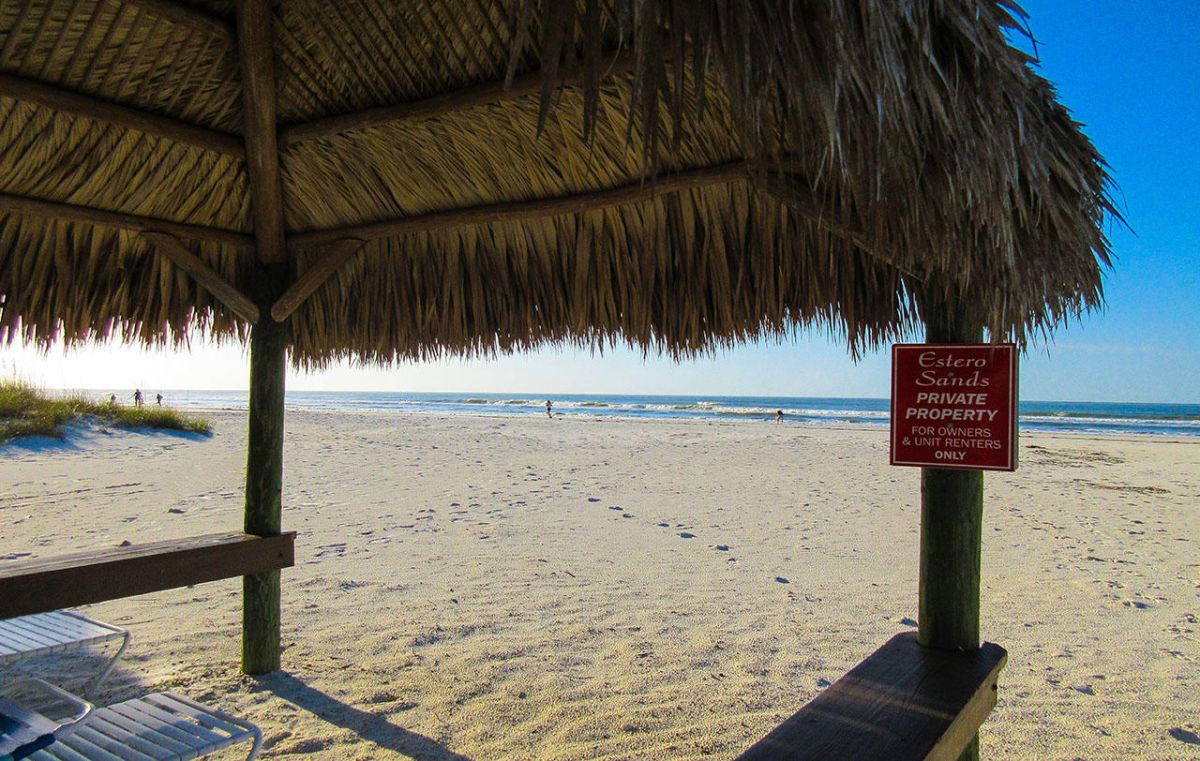 Estero Sands Private Beach Area