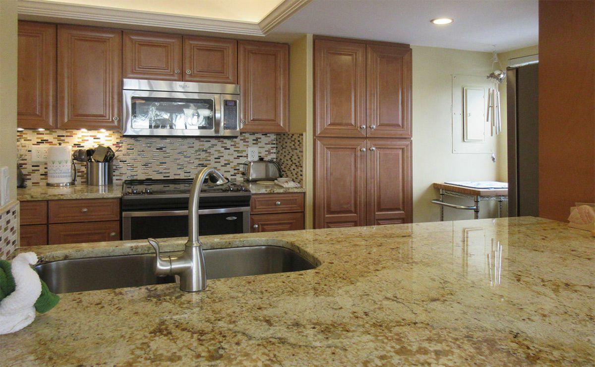 Granite countertops offer function and beauty at Eden House 206