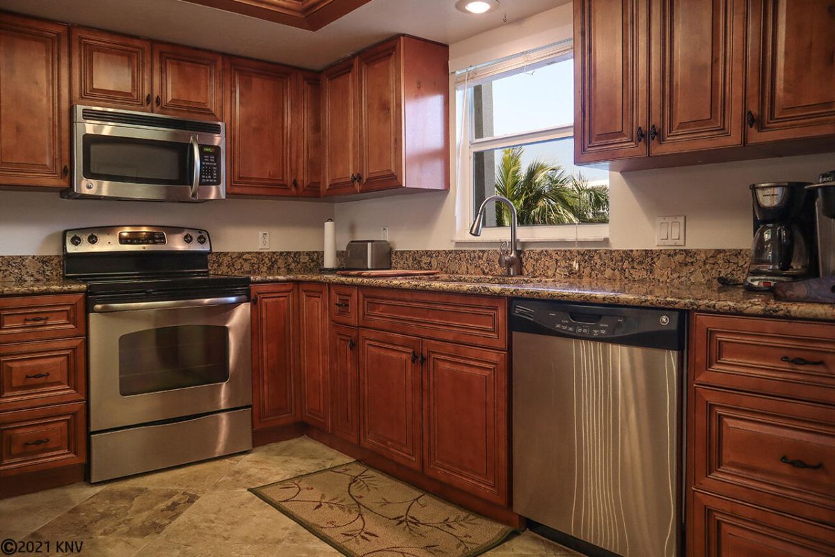 Stainless steel appliances, including a dishwasher