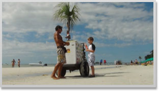 food cart at beach