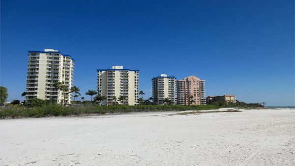 condo buildings on beach