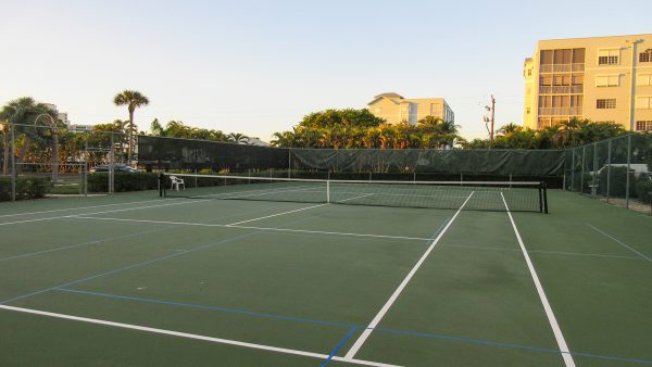 tennis court by condos
